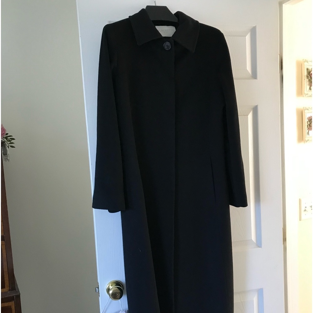 Cashmere black Trench dress coat